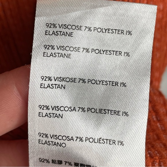 Anthropologie Montauk Textured Tank Top Button Back in Burnt Orange XS - Picture 10 of 11